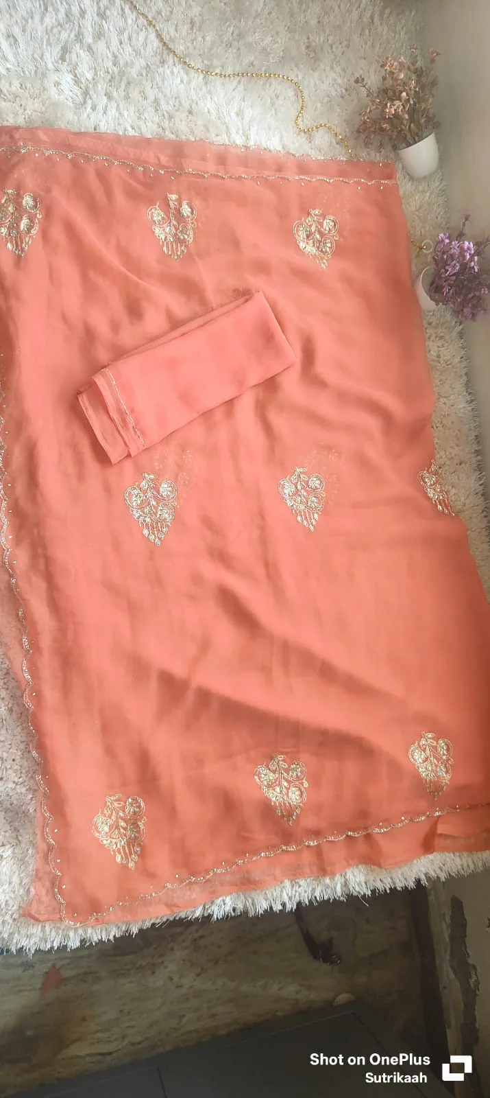 Festive Garceful Spark Peach - Image 2